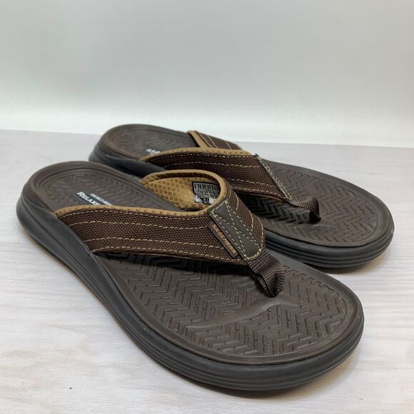 Skechers Sargo Wolters Brown Flip Flops Sandals Mens Size 10 204045 main image 10